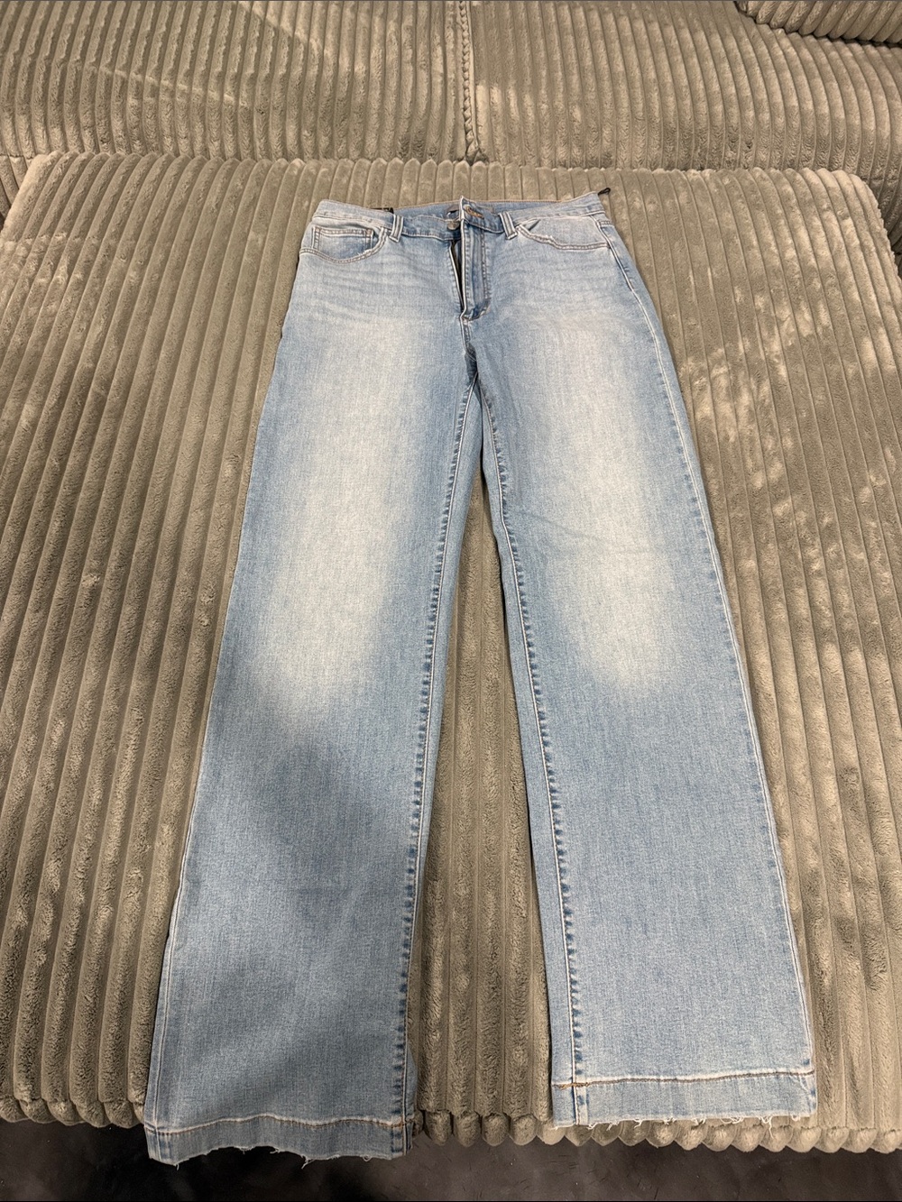 Joe's Jeans Light Blue High Rise Wide-Leg Megan Flare Jeans